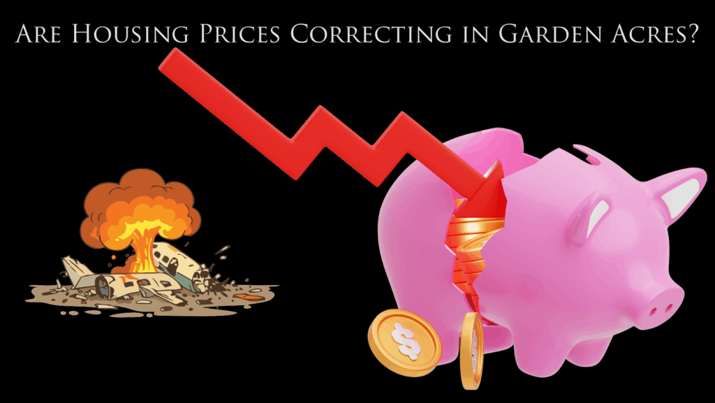 Are housing prices correcting in Garden Acres?